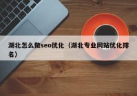 湖北怎么做seo优化（湖北专业网站优化排名）