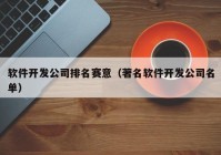 软件开发公司排名赛意（著名软件开发公司名单）