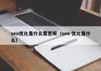 seo优化是什么意思呢（seo 优化是什么）